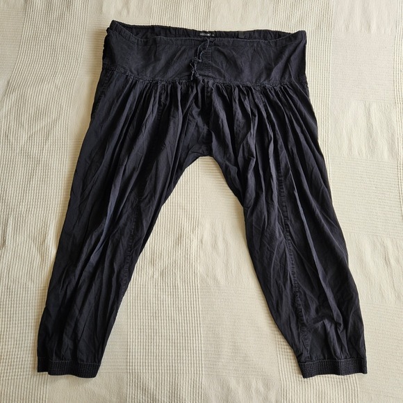 Go Colors! Other - Lagenlook Boho Black 100% Cotton Lightweight Patiala Harem Pants Womens 2XL